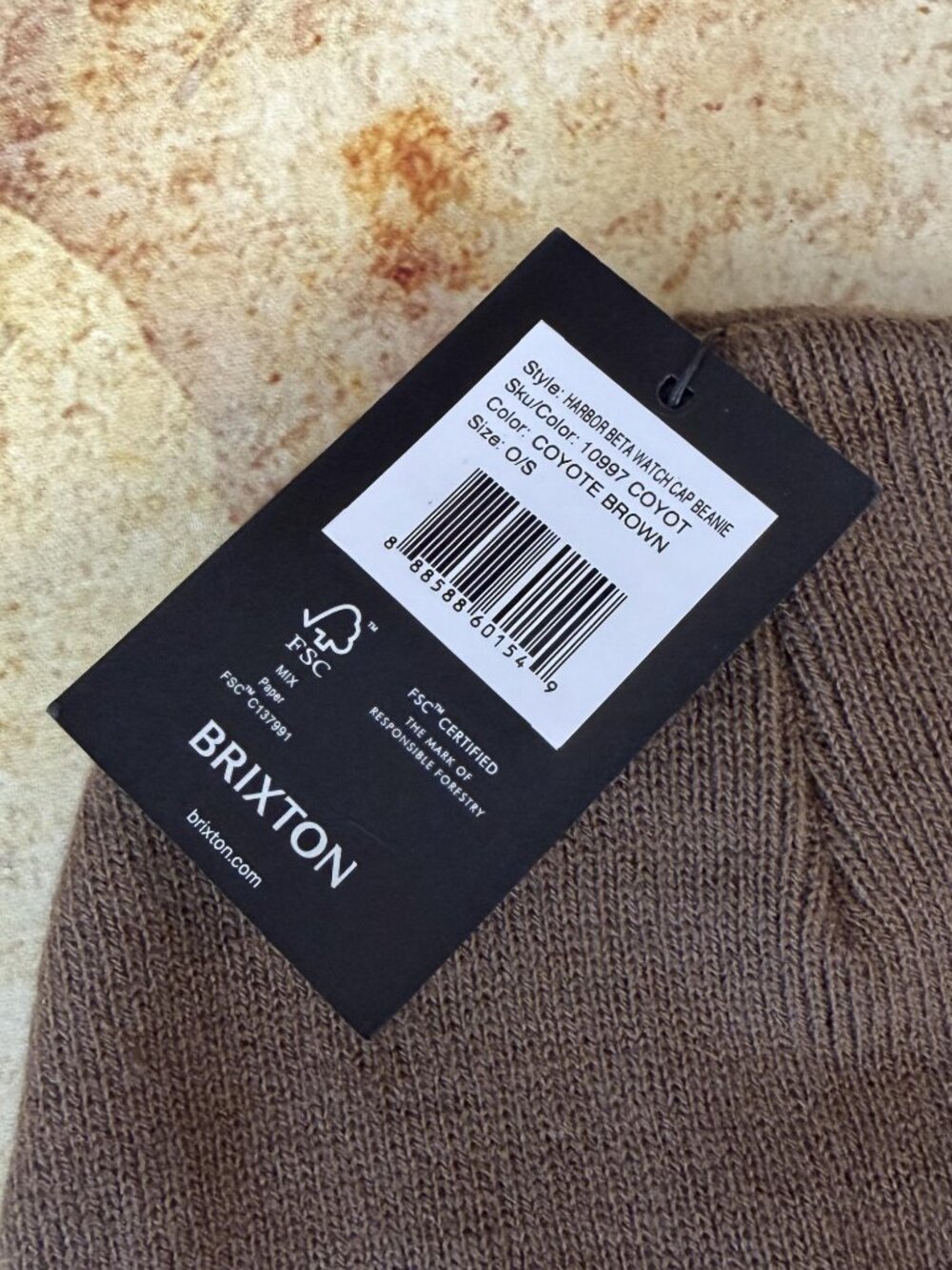 Brixton Harbor Beta Watch Cap Beanie - Coyote Brown - Picture 6 of 12